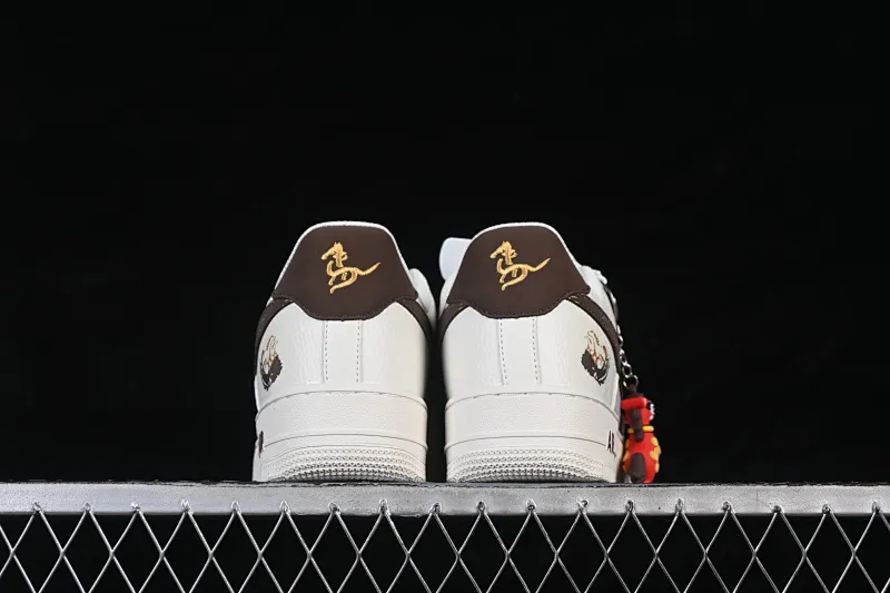 All categories Nk Air Force 1 Air Force series Nk Air Force 1 Low Air Force low-top Nike Air Force 1'07 Low Year of the Horse joint beige brown gold Air Force 1 low-top casual sneakers FQ7637-001